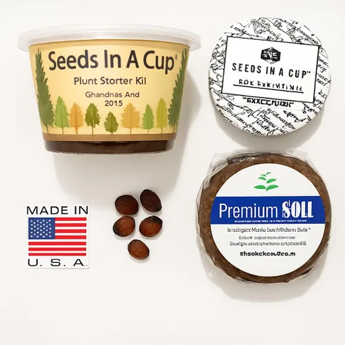 Vista 5 de Semillas en una taza - Kit de cultivo de plantas (espárragos)