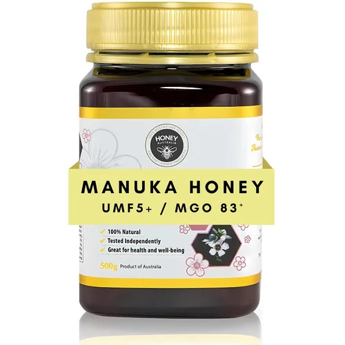Vista 15 de Honey Australia Miel de manuka cruda UMF 5+ / MGO 83+ 8.8 oz / 250 g Manuka australiano certificado, probado de forma independiente, sin OMG