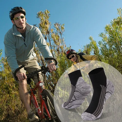 Vista 2 de RANDY SUN Calcetines impermeables, unisex, para ciclismo, caza, pesca, correr, 1 par