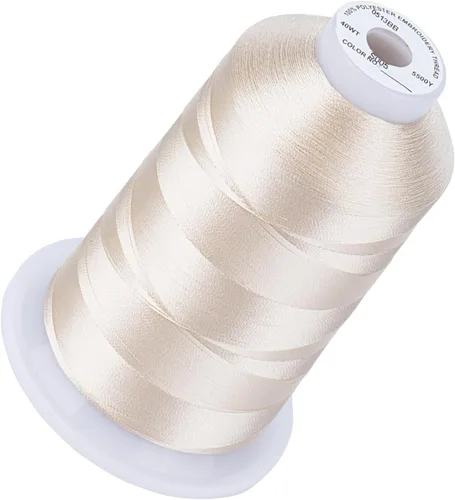 Vista 40 de Simthread 5500 yardas de hilo de bordar, 5000M de alto rendimiento 40WT 100% hilo de poliéster – 170+ colores vívidos, clasificado de alta velocidad