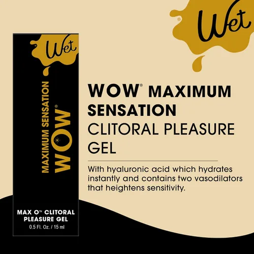 Vista 3 de Wet Wow Gel de sensación de clítoris, gel de excitación de calentamiento y enfriamiento, 0.5 onzas líquidas