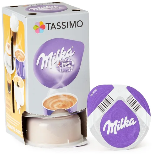 Vista 2 de Tassimo Milka Cápsulas de chocolate caliente (paquete de 5, total de 40 cápsulas de café)