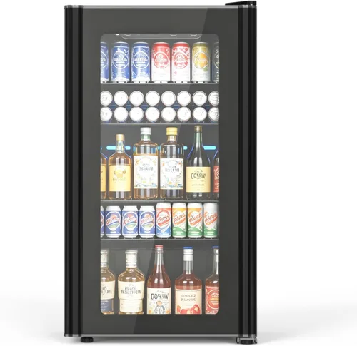 Vista 7 de Electactic - Refrigerador para vino independiente, encimera, 24 latas, bodega de vino, enfriador de bebidas para refrescos, cerveza enlatada