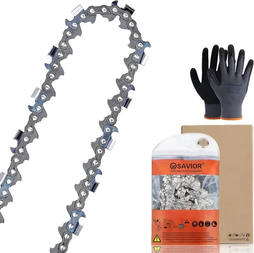 Vista 12 de Savior 4Pack GTA 26 Cadena de Motosierra Mini de 4 Pulgadas de 1/4" LP.043" de Calibre 28 Enlace de Transmisión para Podadora de Hojas Stihl GTA 26