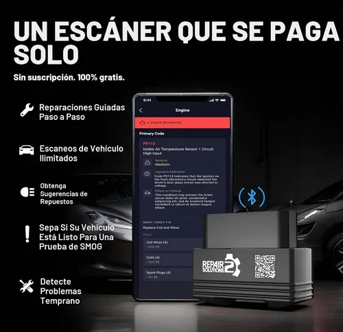 Vista 4 de Innova 1000 Escáner Bluetooth OBD2 para iPhone y Android - Prevenga Problemas del Auto Antes de que Ocurran - Sin Suscripciones - Detecte Problemas