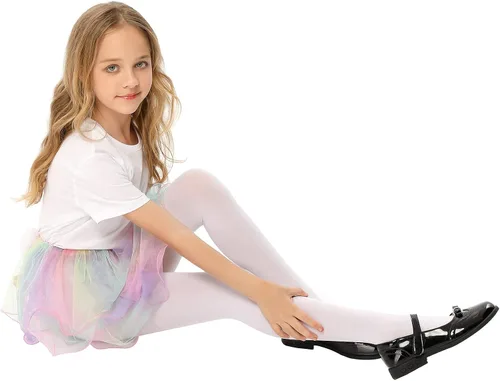 Vista 4 de KOJOOIN Girls Dress up Costume Layered Ballet Tulle Skirt Rainbow Princess Unicorn Birthday Tutu Party Skirt for Toddler 3-6Y