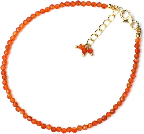 Vista 6 de Pulsera ajustable de plata esterlina 925 con cuentas completas para mujer, cuentas de piedras preciosas naturales, pulsera delicada, regalo