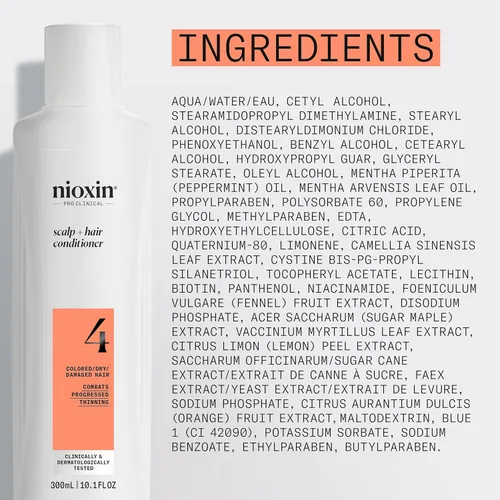 Vista 8 de NIOXIN System 4 Cuidado del cuero cabelludo Acondicionador espesante