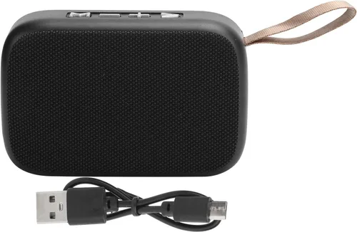 Vista 6 de Altavoz Bluetooth4.2, subwoofer estéreo de sonido de alta fidelidad, reproductor de música portátil USB, con radio FM, llamadas de manos, para Negro