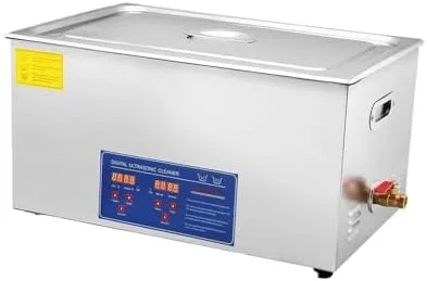 Vista 11 de Máquina de limpieza ultrasónica de 2 litros, temporizador digital, limpiador de acero inoxidable para joyas, gafas, relojes y accesorios de baño