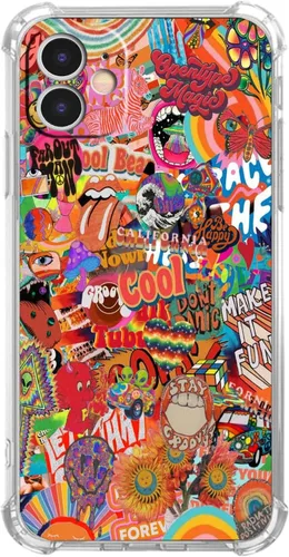 Vista 86 de Funda de Collage Estético para iPhone 7/8/SE2/SE3, Patrón de Citas Positivas, Funda TPU Única y Moderna Compatible con iPhone 7/8/SE2/SE3