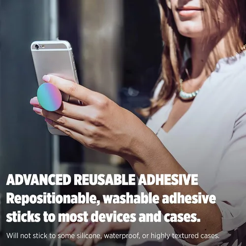 Vista 4 de PopSockets: Agarre plegable y soporte para teléfonos y tabletas - Ombre Omber