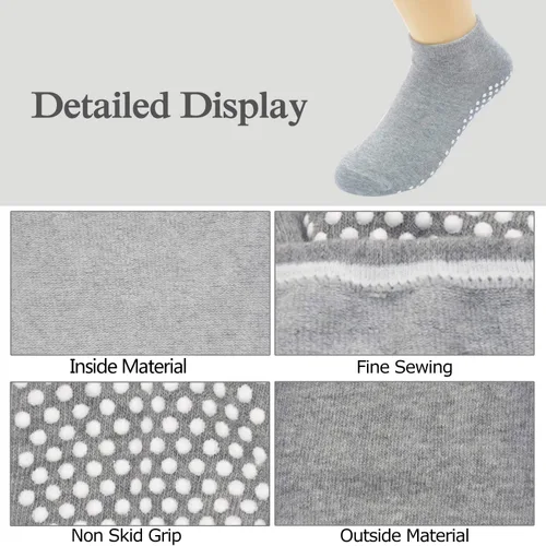 Vista 4 de Calcetines antideslizantes para pilates, ballet, yoga, para mujer