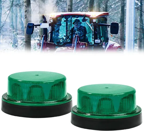 Vista 10 de Luz de Advertencia Estroboscópica LED, Luz de Baliza Estroboscópica Intermitente, Mini Luz de Baliza Estroboscópica Redonda para Techo de 12V 24V