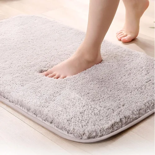 Vista 2 de HUHJYUGE Alfombras de baño antideslizantes lavables de 16 x 24 pulgadas, alfombra de baño súper absorbente, lavable a máquina, larga y ultrasuave