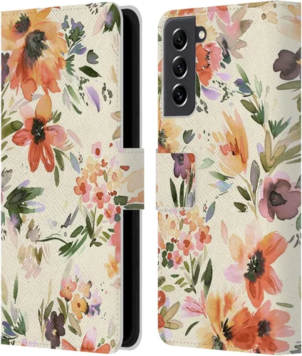 Vista 243 de Head Case Designs Officially Licensed Ninola Butterfly Nature Spring Floral Leather Wallet Case Compatible with Samsung Galaxy A07 4G