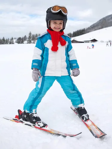 Vista 6 de Boao Snow Mittens Winter Ski Mittens Waterproof Warm Cotton-Lined Gloves for Kids