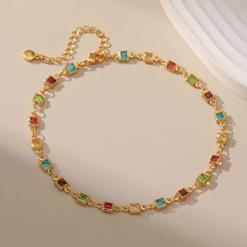Vista 2 de Yumikoo Tobilleras chapadas en oro de 18 quilates para mujer