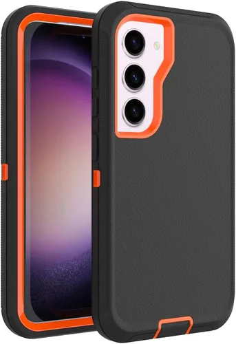 Vista 24 de Funda WOGROO para Galaxy Note 8, funda protectora resistente a caídas y golpes de grado pesado y resistente para Samsung Galaxy Note 8, Negro+Naranja