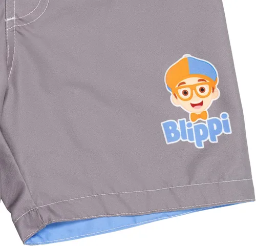 Vista 6 de Blippi Rash Guard - Traje de baño de 3 piezas para niños pequeños