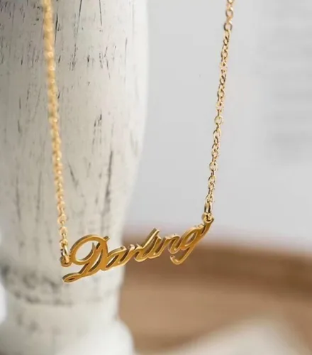 Vista 6 de Tobillera personalizada con nombre personalizado para mujeres y niñas, tobilleras laminadas de oro plateado con nombre inicial para mujer
