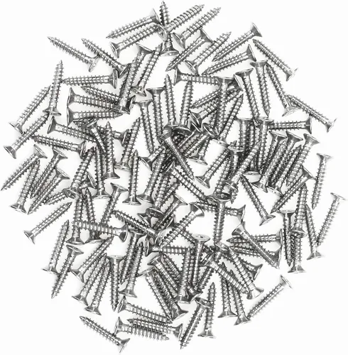 Vista 5 de 20 bisagras plegables de acero inoxidable de 3 pulgadas para puertas y ventanas con 120 tornillos asignados