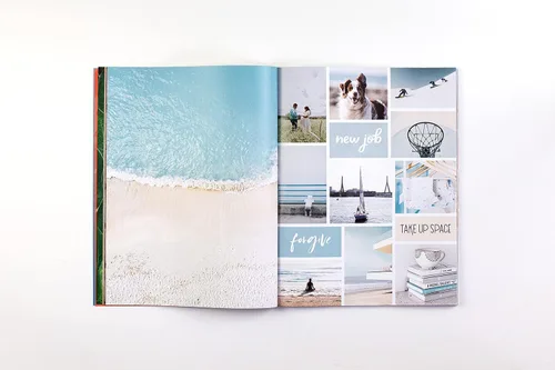 Vista 2 de Free Period Press Vision Board Book, más de 700 palabras e imágenes en todas las categorías, para visualizar tus objetivos y sueños de vida