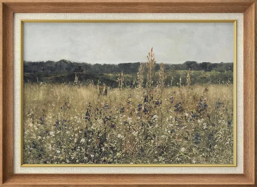 Vista 23 de MUDECOR Claude Monet - Arte artístico enmarcado prémium para pared, camino a través del maíz en Pourville, ilustraciones históricas culturales