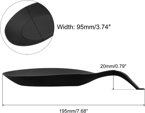 Vista 2 de uxcell Soporte de cuchara de silicona, 7.68 x 3.74 pulgadas, resistente al calor, soporte para utensilios de cocina, espátula, soporte para cucharón