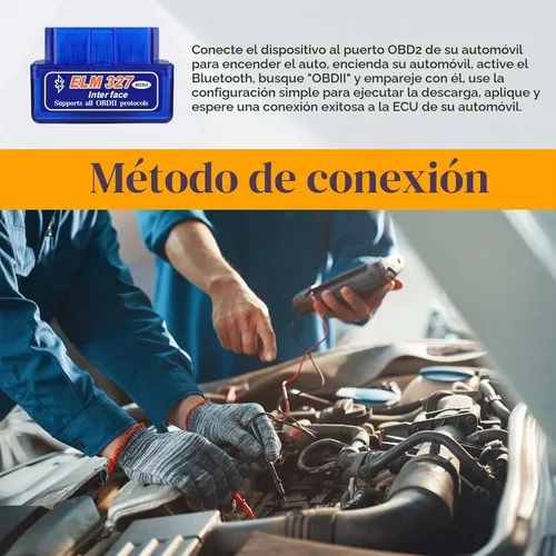 Vista 5 de Dickno ELM327 OBDⅡ Escáner de diagnóstico automático para coche, herramienta de escaneo Bluetooth automotriz profesional y lector de código 1 unidad.