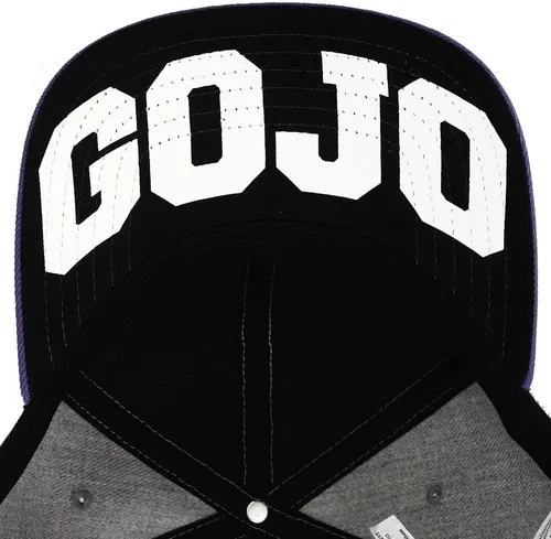 Vista 5 de Bioworld Satoru Gojo Sublimated Bordado Patch Snapback Sombrero Blanco