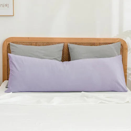 Vista 64 de BESTOUCH 100% Algodón Lavado Funda de Almohada para Cabello y Piel, Sensación de Lino, Suave, Cómoda, Transpirable, Juego de 2 Fundas de Almohada
