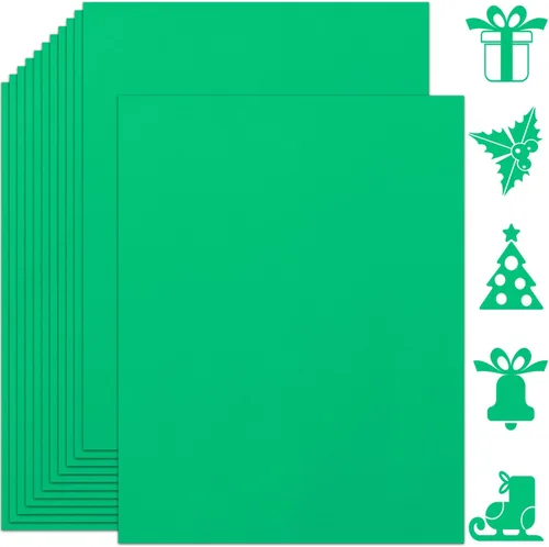Vista 20 de 25 hojas de papel de cartulina negro 8.5'' x 11'', 250 g/m²/92 lb papel grueso para álbum de recortes, invitaciones, impresión y tarjetas DIY