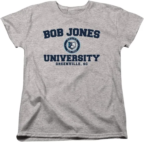 Vista 6 de Bob Jones University - Camiseta oficial con logotipo circular para mujer Azul Marino