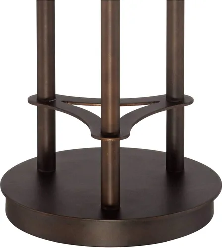 Vista 7 de Franklin Iron Works Libby - Lámpara de mesa moderna industrial rústica de 30 pulgadas de alto, tamaño completo, metal de bronce, 3 luces LED