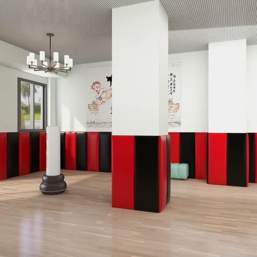 Vista 2 de Acolchado de Pared 3D Anticolisión para Niños, Paneles de Pared Tapizados Despegar y Pegar, Cabecero Queen, Pegatinas de Pared de Protección Verde