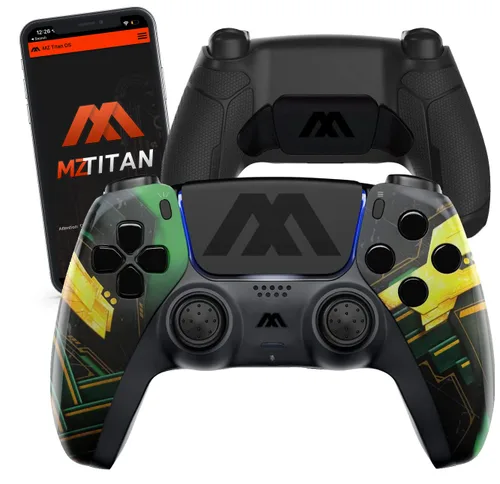 Vista 18 de MODDEDZONE Smart Extreme Modded Controller + Anti Recoil 2 Remap Buttons & Interchangeable Thumbsticks & Hair Triggers, Tactical Buttons Compatible