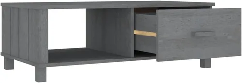 Vista 8 de Coffee Table Living Room furnitureCoffee Table HAMAR Dark Gray 39.4"x21.7"x13.8" Solid Wood PineSuitable for bedrooms, Living Rooms, and Dining Rooms
