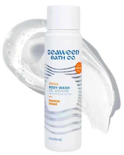 Vista 11 de Seaweed Bath Co. Gel de Ducha Energize, Aroma a Pomelo Naranja, 12 Onzas, Gel de Ducha para Hombres y Mujeres, Vegano, Sin Parabenos, Sin Sulfatos