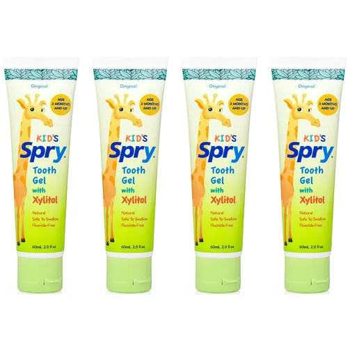 Vista 13 de Spry Pasta dental natural de xilitol para bebé, niño pequeño y niños de 3 meses en adelante - Gel dental sin flúor, sabroso, apoya el desarrollo