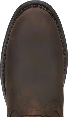 Vista 8 de Ariat WorkHog Wellington - Botas de trabajo impermeables compuestas, bota de trabajo de cuero occidental para hombre