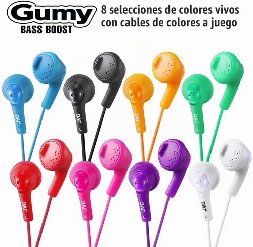 Vista 2 de JVC HAF160B Gumy Ear Bud. Audífonos intraurales color negro