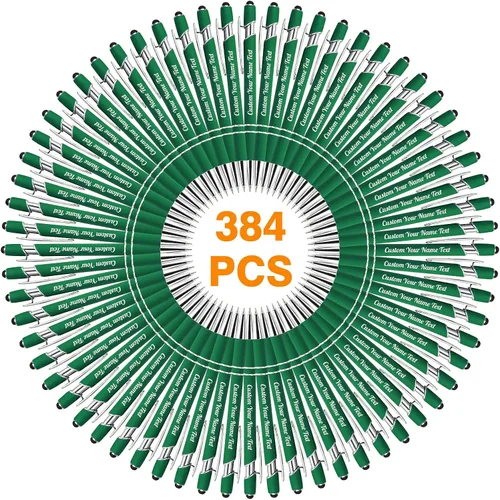 Vista 62 de 12 unidades de bolígrafos personalizados a granel con nombre grabado gratis, bolígrafos de bola personalizados con lápiz óptico, mensaje de texto