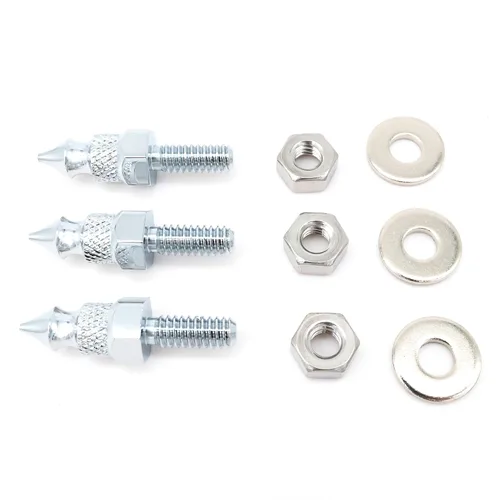 Vista 4 de Americruise - Kit de tornillos de púas de montaje cromado para motocicleta Harley Touring Electra Street Glide FLHT FLHX 1996-2013 (1996-2013)
