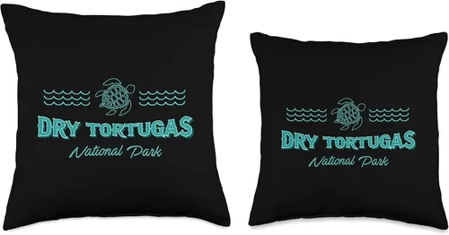 Vista 3 de Dry Tortugas National Park Gifts by KAEDAM Dry Tortugas National Park Florida Keys - Almohada de recuerdo de viaje, 16 x 16 pulgadas, multicolor