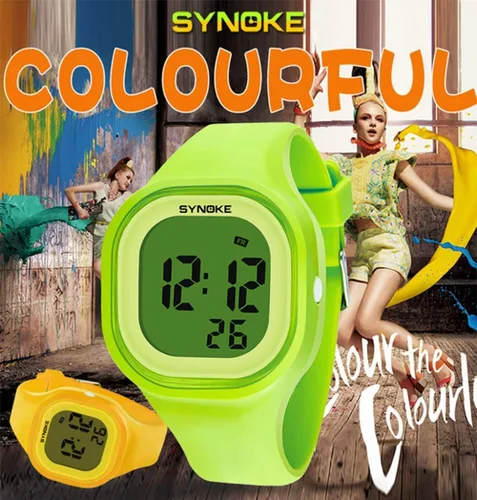 Vista 3 de Gosasa Reloj luminoso impermeable masculino y femenino del silicón del electrón los 164.0 ft de los relojes LED de los deportes de Digitaces