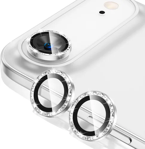 Vista 8 de Tensea Protector de Lente de Cámara para iPhone 13 mini/iPhone 13, Cubierta de Cámara de Vidrio Templado 9H Protector de Pantalla Anillo Individual