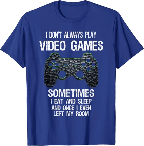 Vista 28 de Funny Gamer Video Games - Camiseta para niños y adolescentes, ajuste clásico, color negro, mezcla de algodón, Negro