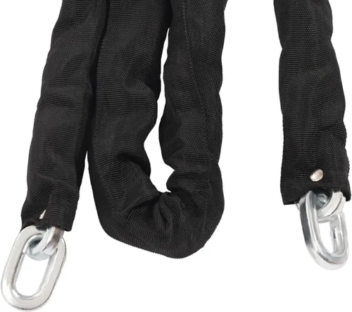 Vista 8 de Cerradura de cadena de seguridad de 6 pies, cadena resistente de 3/8 pulgadas, alta seguridad para motocicleta, bicicleta, ciclomotores, cuatrimotos
