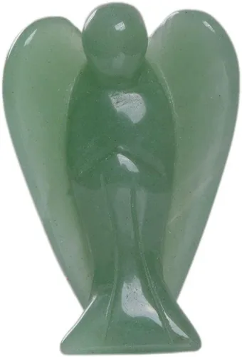 Vista 28 de Justinstones Estatua de Ángel de la Guarda de Gema Tallada en 7 Chakras, Ángel de la Paz en Bolsillo, 5 cm
